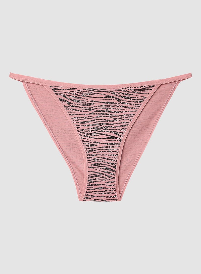 Penti Multicolour Mix Zebra Patterned Rope Detailed Low Waist 3-pack Briefs - Image 3